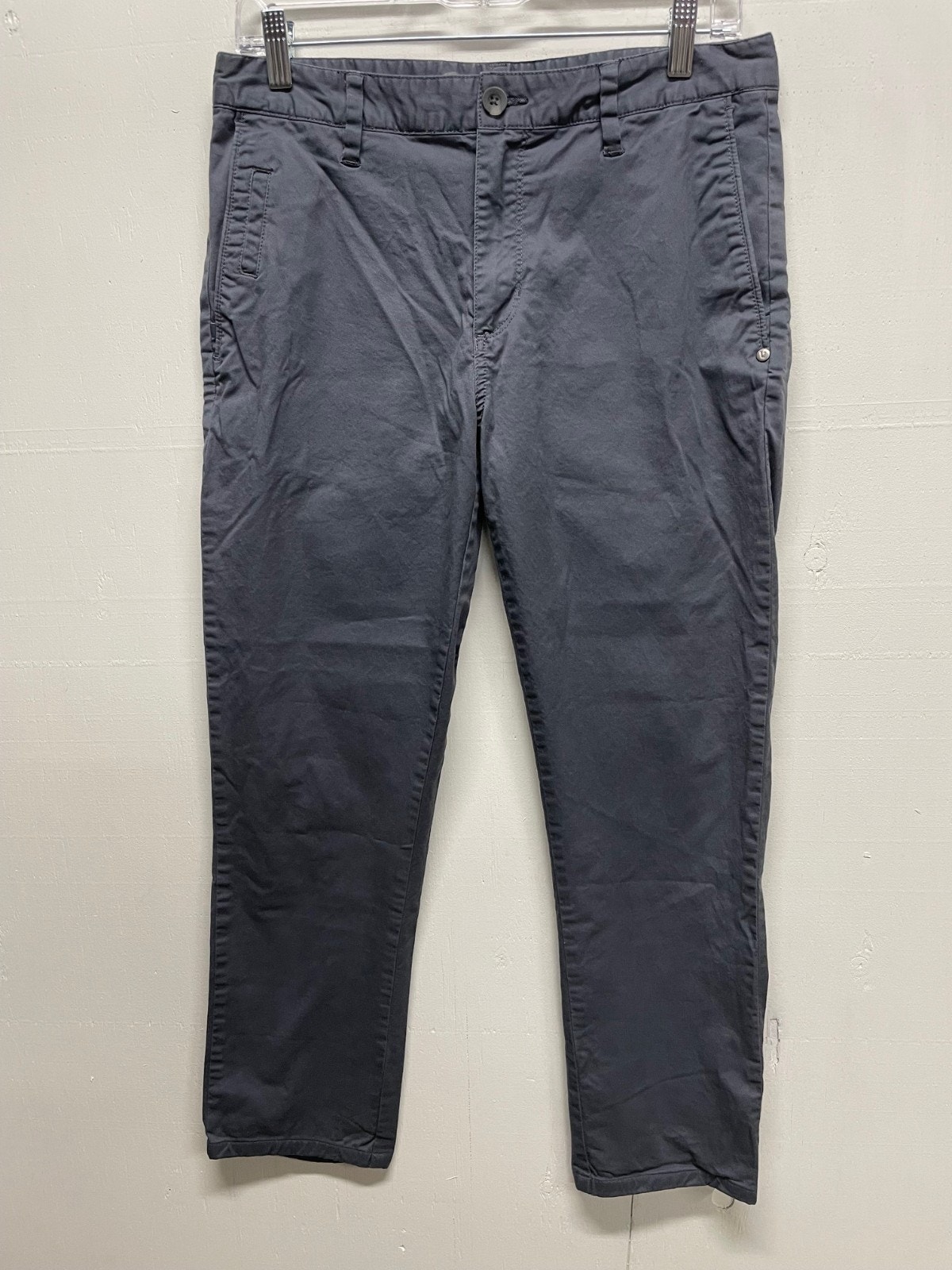 Vuori Movement Chino Pants Charcoal Gray Cotton Athletic Casual Mens Size 30